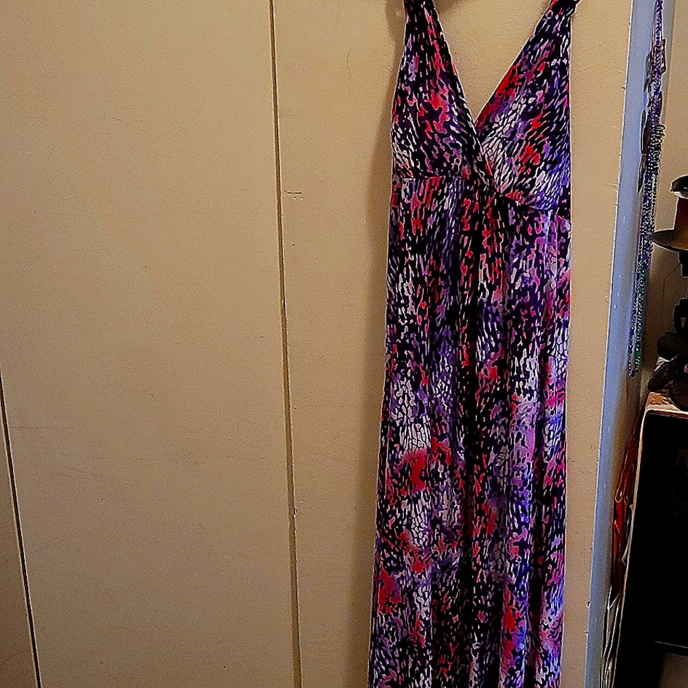 Summer multicolor long dress size M
